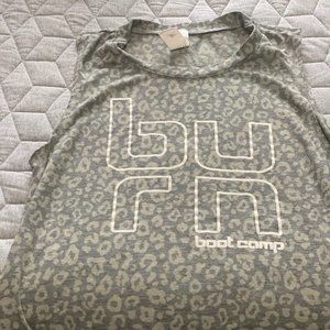 Burn Bootcamp Cheetah Tank - Size S and M